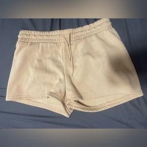 TAN/ CREAME LOVE STREAK *NEVER WORN* shorts size XL